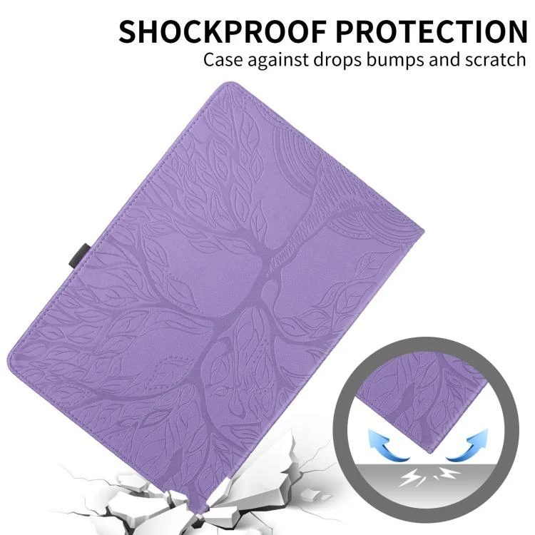 For Xiaomi Redmi K Pad Tree Life Embossed Rotation Leather Tablet Case(Purple) - Image 5