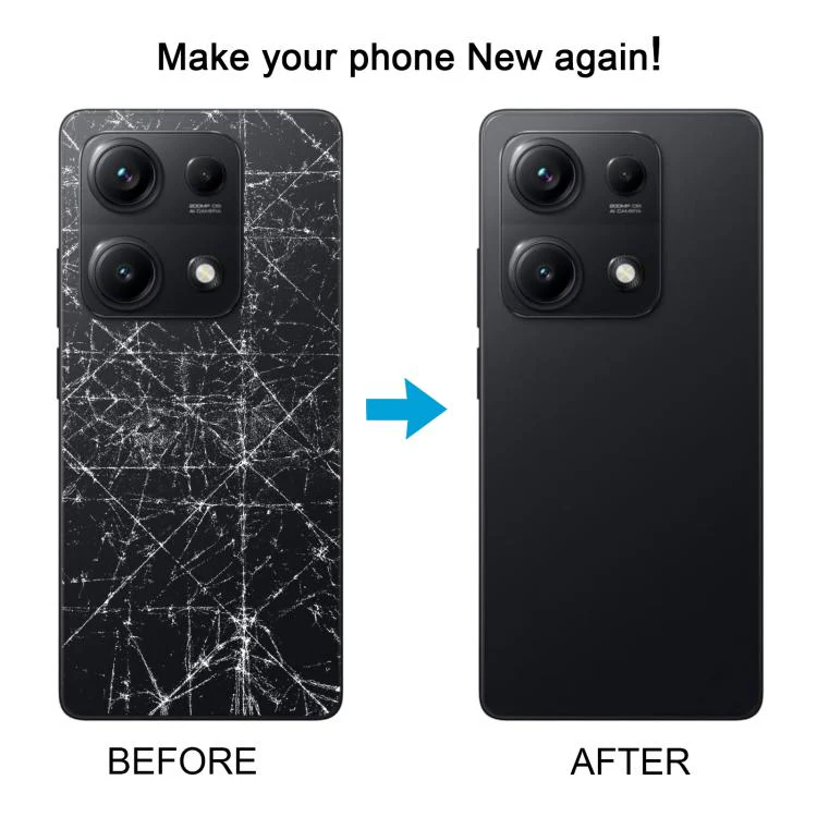 For Xiaomi Redmi Note 14S Original Battery Back Cover with Camera Lens Frame(Black) - Image 6