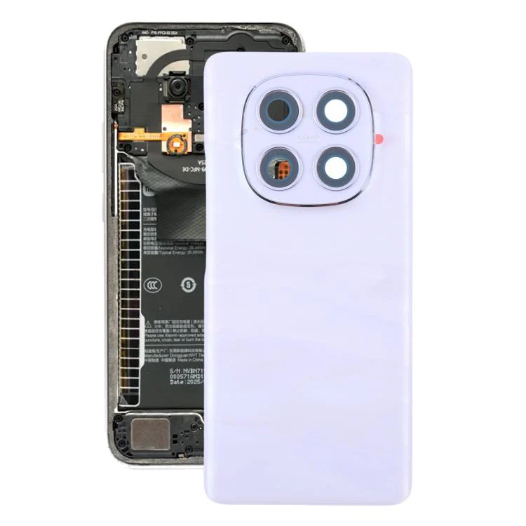 For Xiaomi Redmi Note 15 5G Global Original Battery Back Cover with Camera Lens Frame(Purple)