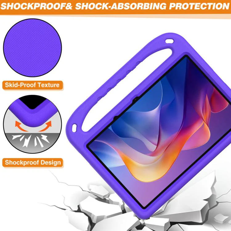 For Xiaomi Redmi Pad 2 11 2025 Handle EVA Shockproof Tablet Case with Holder(Purple) - Image 6
