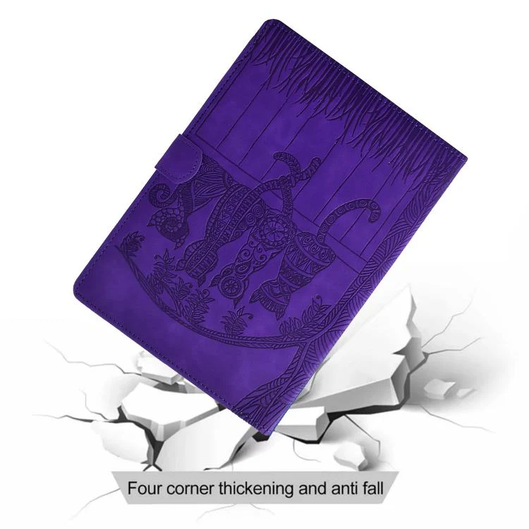 For Xiaomi Redmi Pad 2 Cats Embossed Leather Smart Tablet Case(Purple) - Image 7