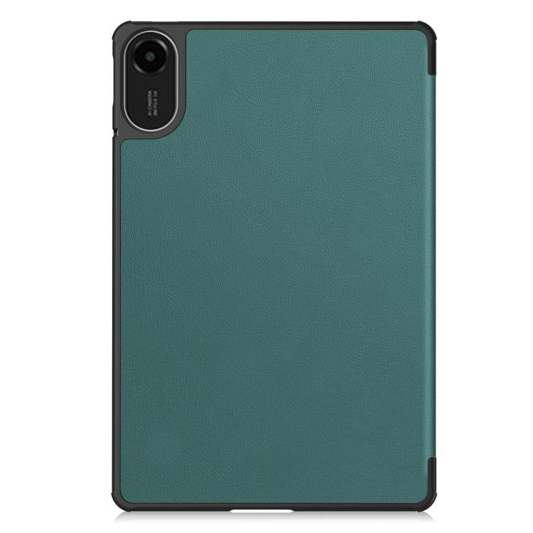 For Xiaomi Redmi Pad 2 Custer Texture 3-Fold Holder Leather Smart Tablet Case(Green) - Image 3