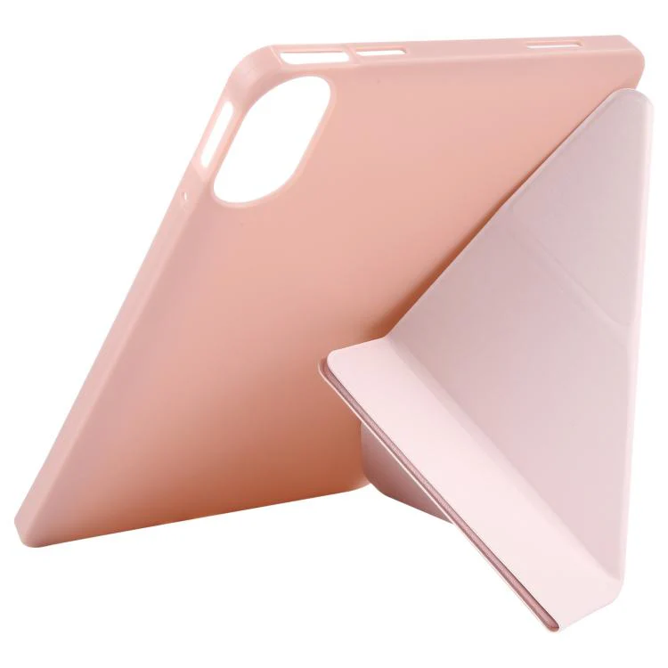 For Xiaomi Redmi Pad 2 Deformation Silicone Leather Tablet Case(Rose Gold) - Image 5