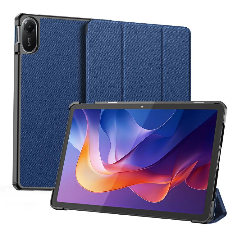 For Xiaomi Redmi Pad 2 DUX DUCIS Domo Series Magnetic Flip Leather Tablet Case(Blue) - Image 2