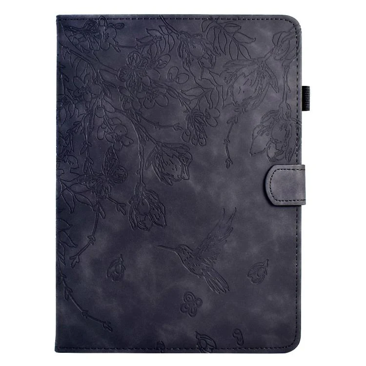 For Xiaomi Redmi Pad 2 Flowers and Bird Embossed Smart Leather Tablet Case(Black) - Image 2