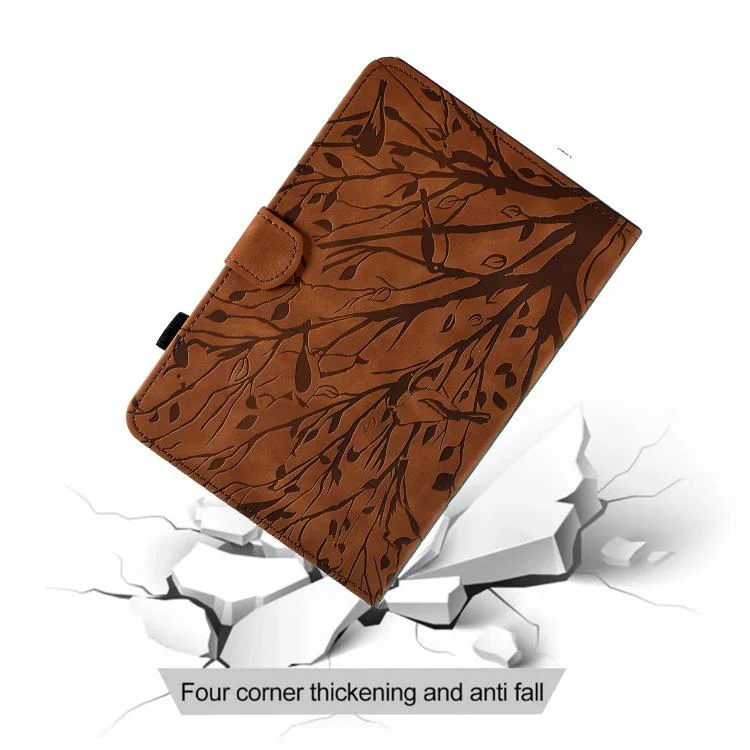 For Xiaomi Redmi Pad 2 Fortune Tree Embossed Leather Smart Tablet Case(Brown) - Image 7