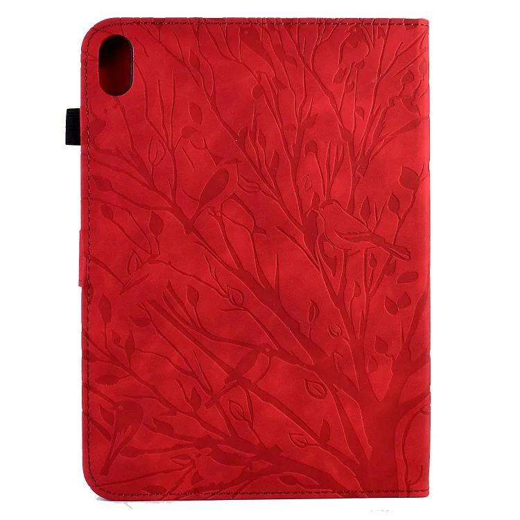 For Xiaomi Redmi Pad 2 Fortune Tree Embossed Leather Smart Tablet Case(Red) - Image 3