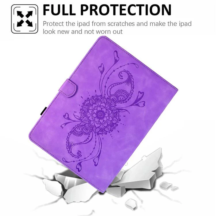 For Xiaomi Redmi Pad 2 Mandala Embossed Smart Leather Tablet Case(Light Purple) - Image 7