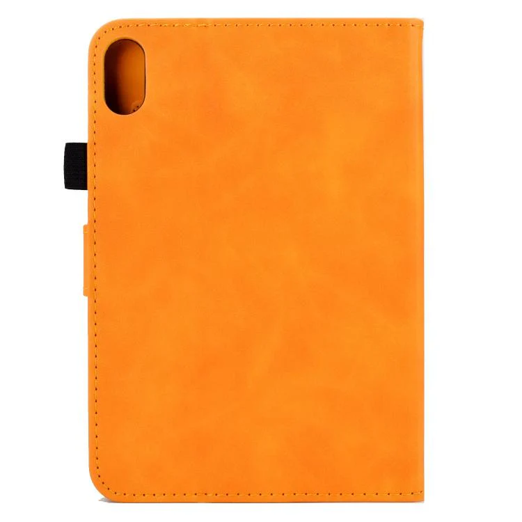 For Xiaomi Redmi Pad 2 Peony Butterfly Embossed Leather Smart Tablet Case(Khaki) - Image 3