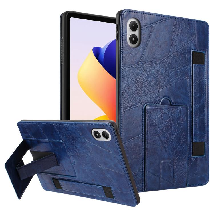 For Xiaomi Redmi Pad 2 Pro 12.1 Wristband Retro Vegan Leather Back Tablet Case with Holder(Blue)