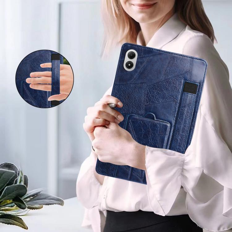 For Xiaomi Redmi Pad 2 Pro 12.1 Wristband Retro Vegan Leather Back Tablet Case with Holder(Blue) - Image 5