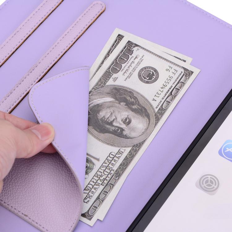 For Xiaomi Redmi Pad 2 Pro / Pro / Poco Pad Cat Skin-feel Litchi Leather Tablet Case(Purple) - Image 3