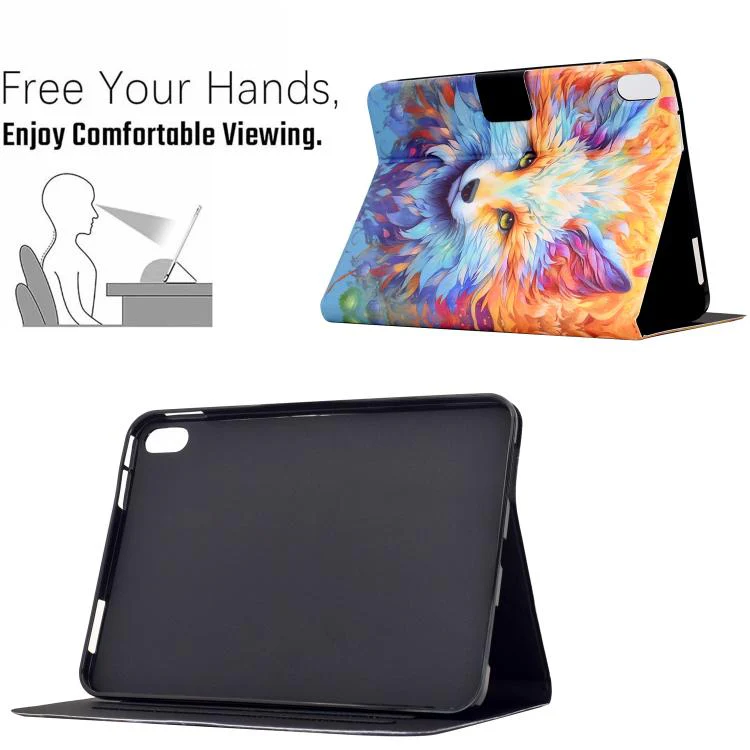 For Xiaomi Redmi Pad 2 Pro Voltage Sewing Thread Painted Vegan Leather Smart Tablet Case(Spirit Fox) - Image 5