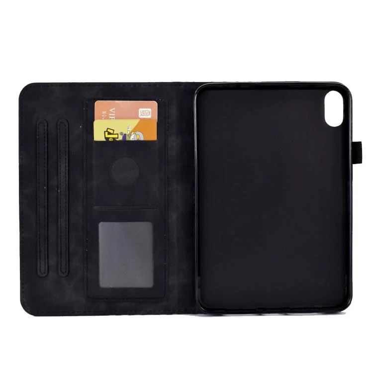 For Xiaomi Redmi Pad 2 Rhombus Embossed Leather Smart Tablet Case(Black) - Image 4