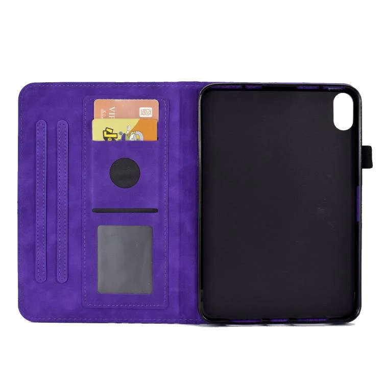 For Xiaomi Redmi Pad 2 Rhombus Embossed Leather Smart Tablet Case(Purple) - Image 4