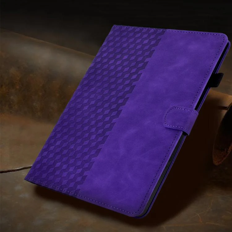 For Xiaomi Redmi Pad 2 Rhombus Embossed Leather Smart Tablet Case(Purple) - Image 8
