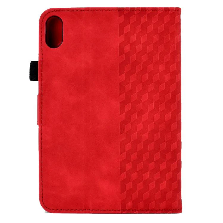 For Xiaomi Redmi Pad 2 Rhombus Embossed Leather Smart Tablet Case(Red) - Image 3