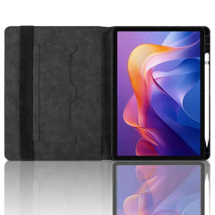 For Xiaomi Redmi Pad 2 Rhombus Embossing Leather Tablet Case(Black) - Image 4
