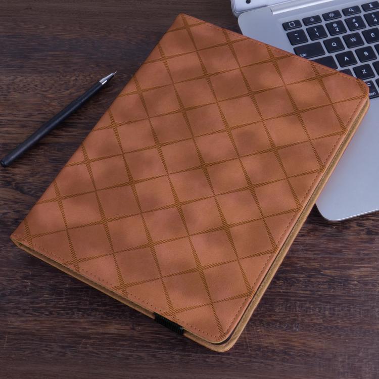 For Xiaomi Redmi Pad 2 Rhombus Embossing Leather Tablet Case(Brown) - Image 9