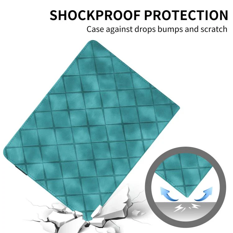 For Xiaomi Redmi Pad 2 Rhombus Embossing Leather Tablet Case(Green) - Image 7