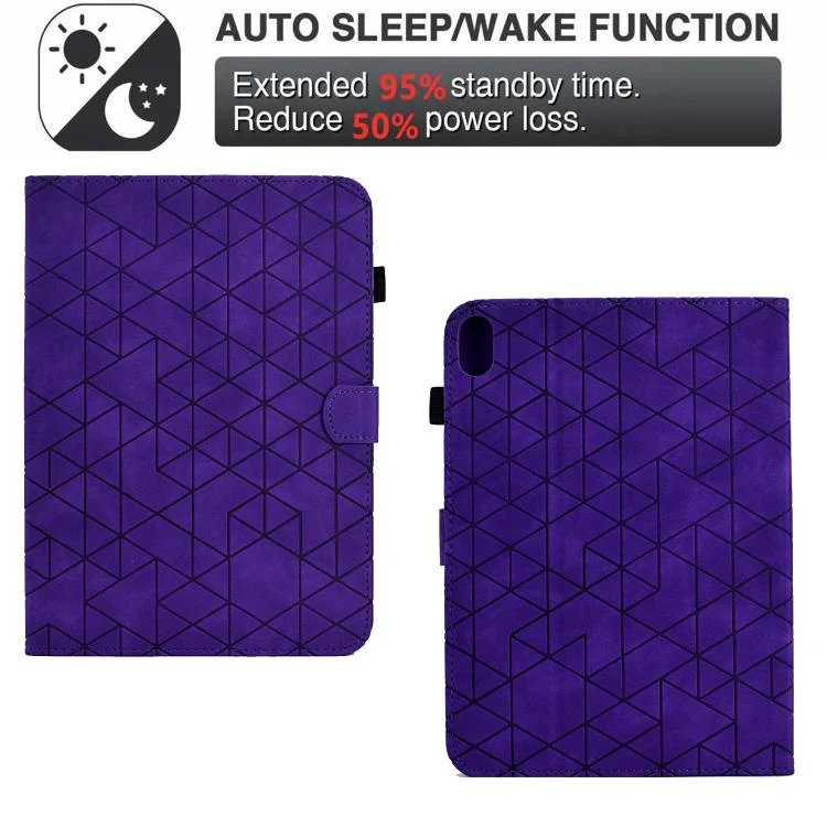 For Xiaomi Redmi Pad 2 Rhombus TPU Smart Leather Tablet Case(Purple) - Image 5
