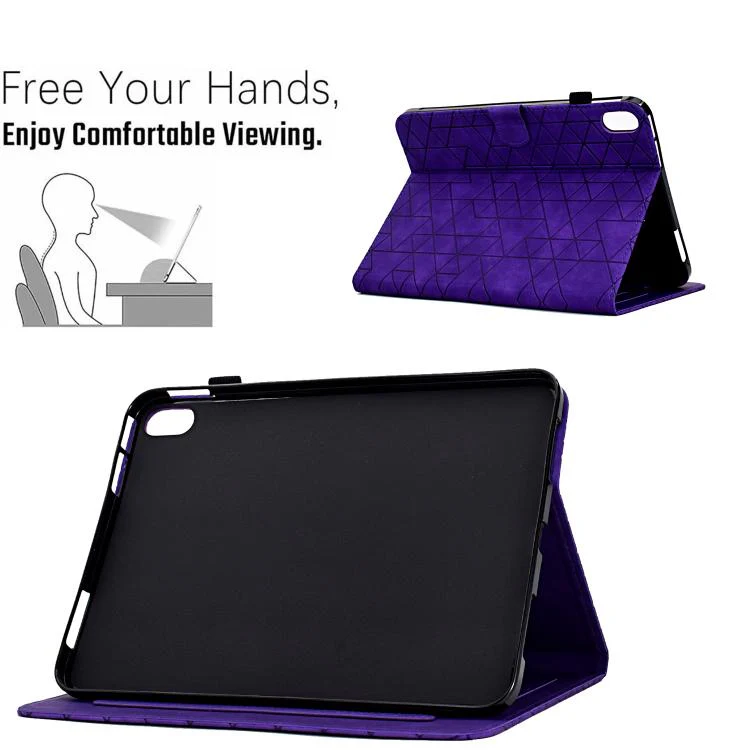 For Xiaomi Redmi Pad 2 Rhombus TPU Smart Leather Tablet Case(Purple) - Image 6