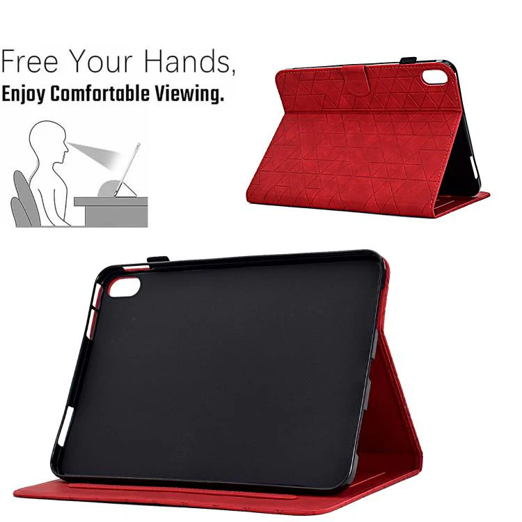 For Xiaomi Redmi Pad 2 Rhombus TPU Smart Leather Tablet Case(Red) - Image 6