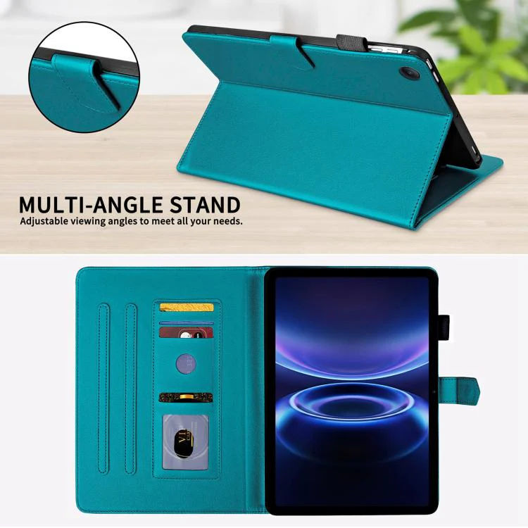 For Xiaomi Redmi Pad 2 SE 9.7 2026 Rhombus Lattice Leather Tablet Case(Dark Green) - Image 5