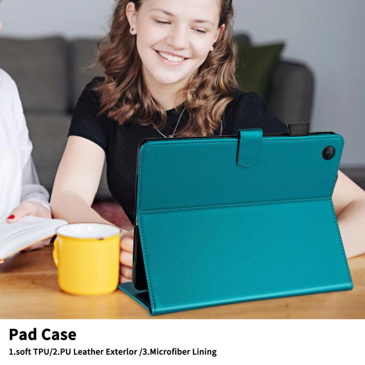 For Xiaomi Redmi Pad 2 SE 9.7 2026 Rhombus Lattice Leather Tablet Case(Dark Green) - Image 7