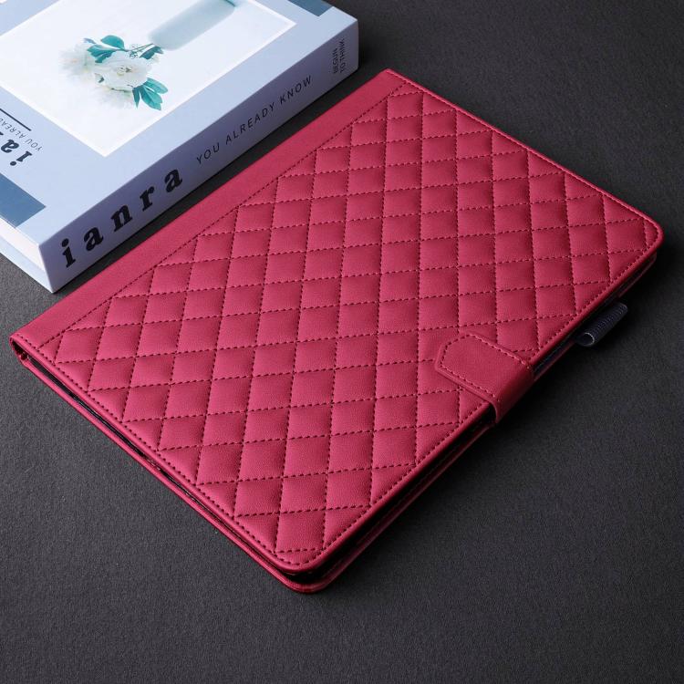 For Xiaomi Redmi Pad 2 SE 9.7 2026 Rhombus Lattice Leather Tablet Case(Red) - Image 8