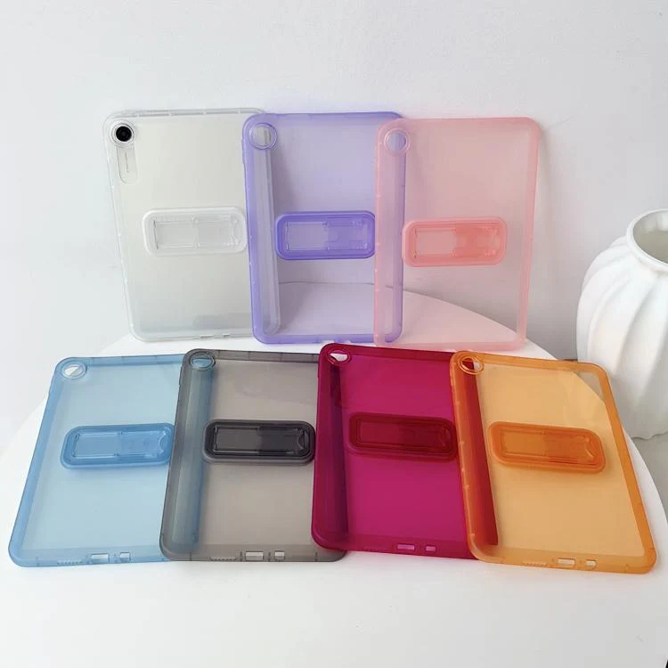 For Xiaomi Redmi Pad 2 SE 9.7 2026 Semi-Transparent TPU Shockproof Tablet Case with Holder(Orange) - Image 3