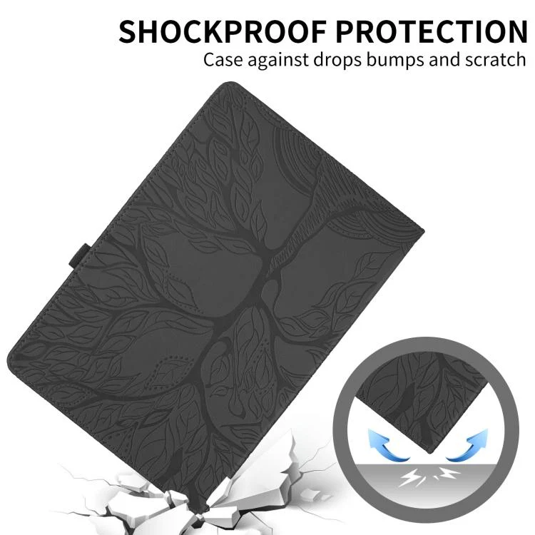For Xiaomi Redmi Pad 2 SE 9.7 2026 Tree Life Embossed Rotation Leather Tablet Case(Black) - Image 5