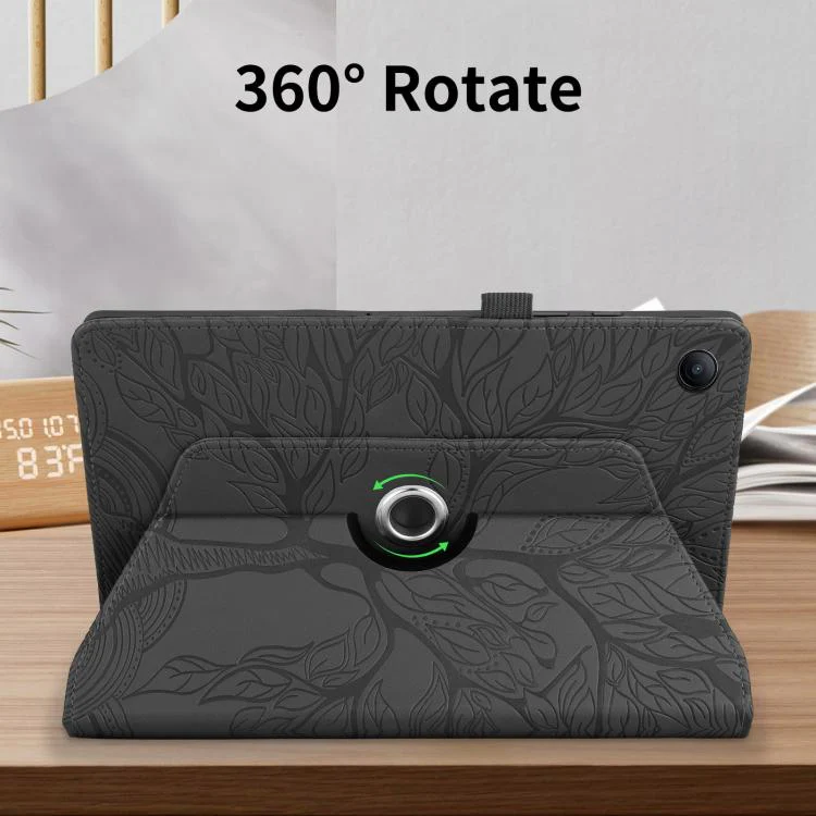 For Xiaomi Redmi Pad 2 SE 9.7 2026 Tree Life Embossed Rotation Leather Tablet Case(Black) - Image 7