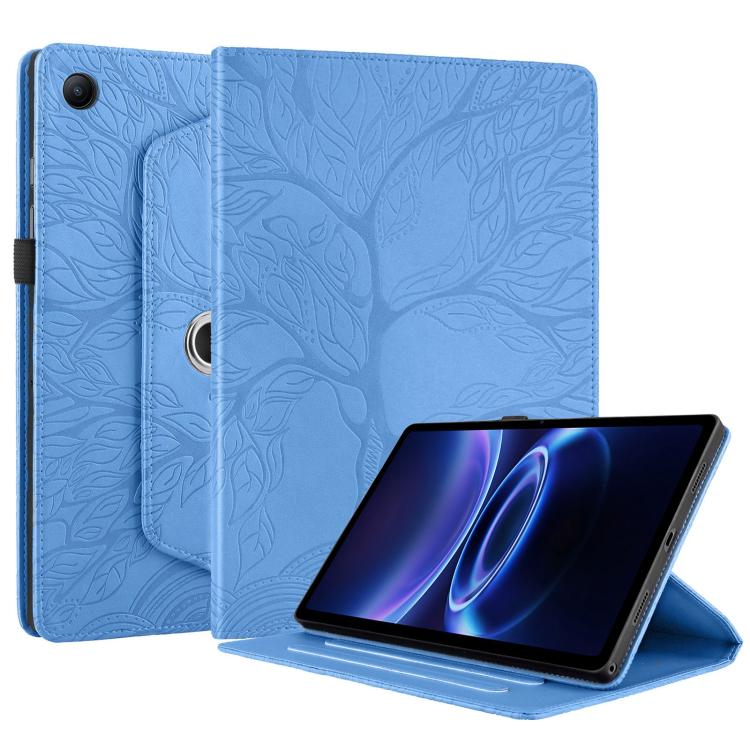 For Xiaomi Redmi Pad 2 SE 9.7 2026 Tree Life Embossed Rotation Leather Tablet Case(Blue) - Image 2