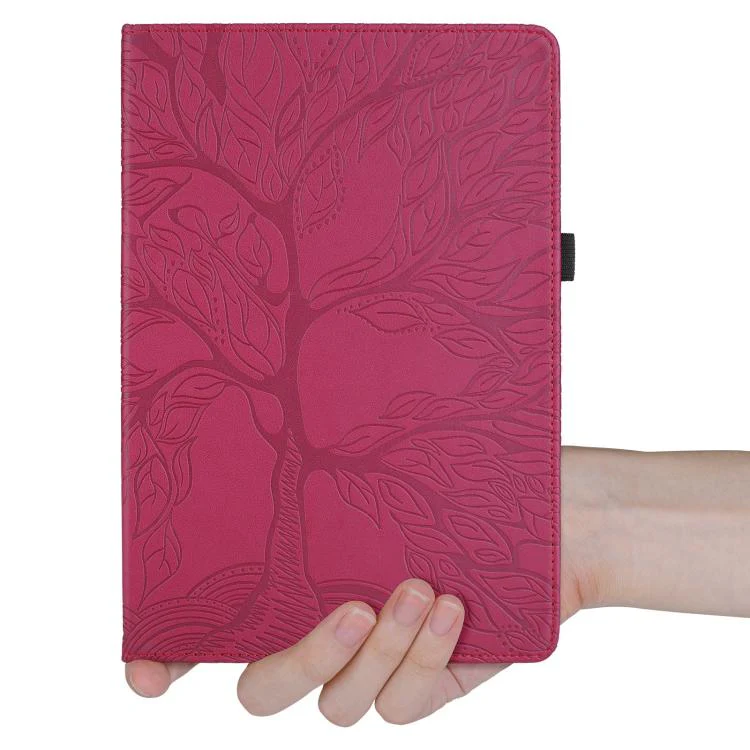 For Xiaomi Redmi Pad 2 SE 9.7 2026 Tree Life Embossed Rotation Leather Tablet Case(Red) - Image 4