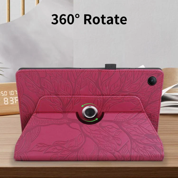 For Xiaomi Redmi Pad 2 SE 9.7 2026 Tree Life Embossed Rotation Leather Tablet Case(Red) - Image 7