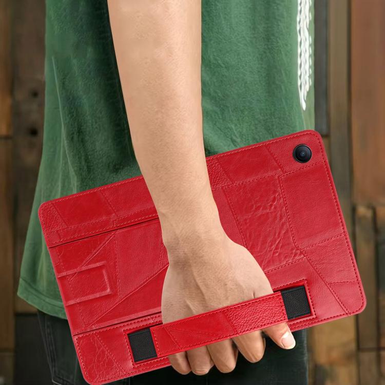 For Xiaomi Redmi Pad 2 SE 9.7 2026 Wristband Retro Vegan Leather Back Tablet Case with Holder(Red) - Image 6