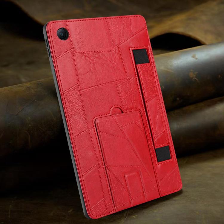 For Xiaomi Redmi Pad 2 SE 9.7 2026 Wristband Retro Vegan Leather Back Tablet Case with Holder(Red) - Image 7
