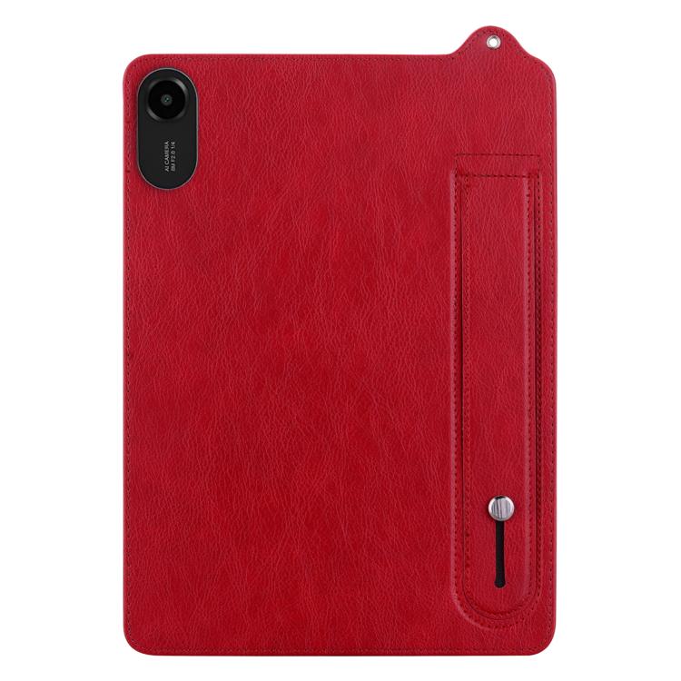 For Xiaomi Redmi Pad 2 TPU Leather Back Tablet Case with Wristband(Red) - Image 2