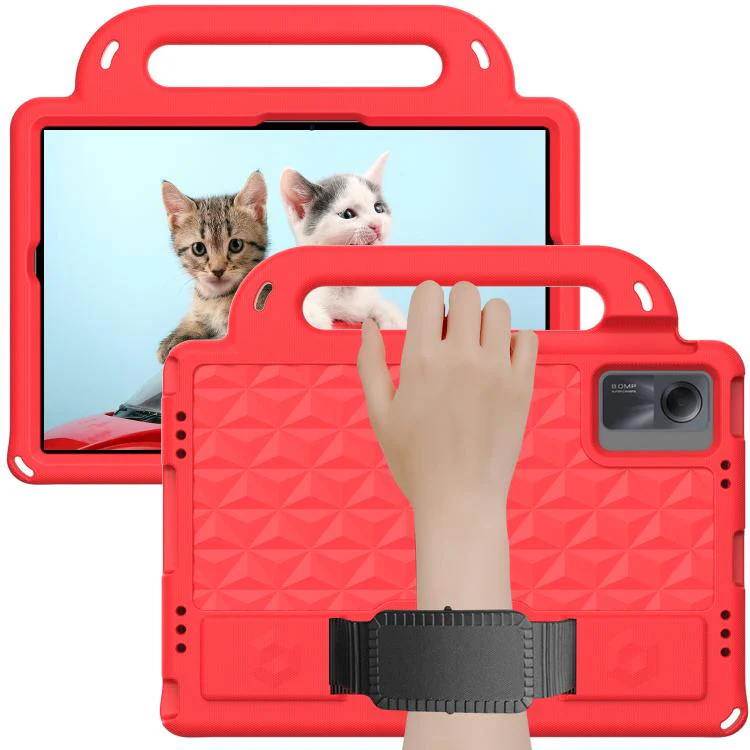 For Xiaomi Redmi Pad SE 11 2023 Diamond Series EVA Shockproof Sleeve Tablet Case(Red) - Image 2