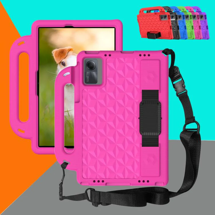 For Xiaomi Redmi SE 11 2025 / Pad 2 Diamond Series EVA Shockproof Sleeve Tablet Case(Red) - Image 4