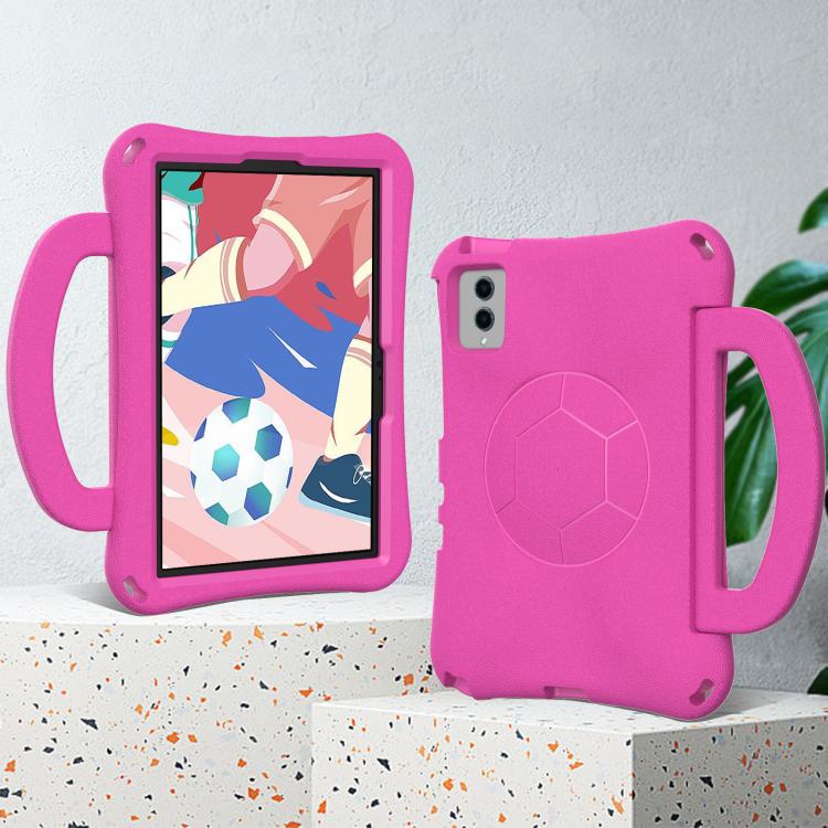 For Xiaomi Redmi SE 11 2025 / Pad 2 Handle Football Shaped EVA Shockproof Tablet Case(Rose Red) - Image 2