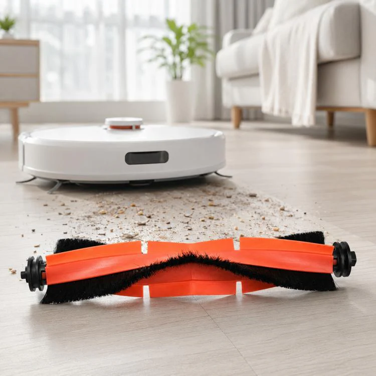 For Xiaomi Robot Vacuum X10 Plus / X20 Plus / S20 / S20 Plus / S10 / S10 Plus / S10 Pro Replacement Parts, Black Orange Main Brush