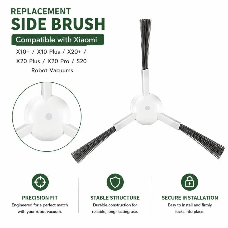 For Xiaomi Robot Vacuum X10 Plus / X20 Plus / S20 / S20 Plus / S10 / S10 Plus / S10 Pro Replacement Parts, Grey Side Brush - Image 5