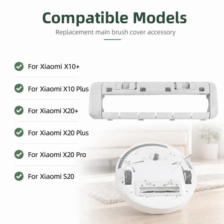 For Xiaomi Robot Vacuum X10 Plus / X20 Plus / S20 / S20 Plus / S10 / S10 Plus / S10 Pro Replacement Parts, Main Rubber Brush Cover - Image 5