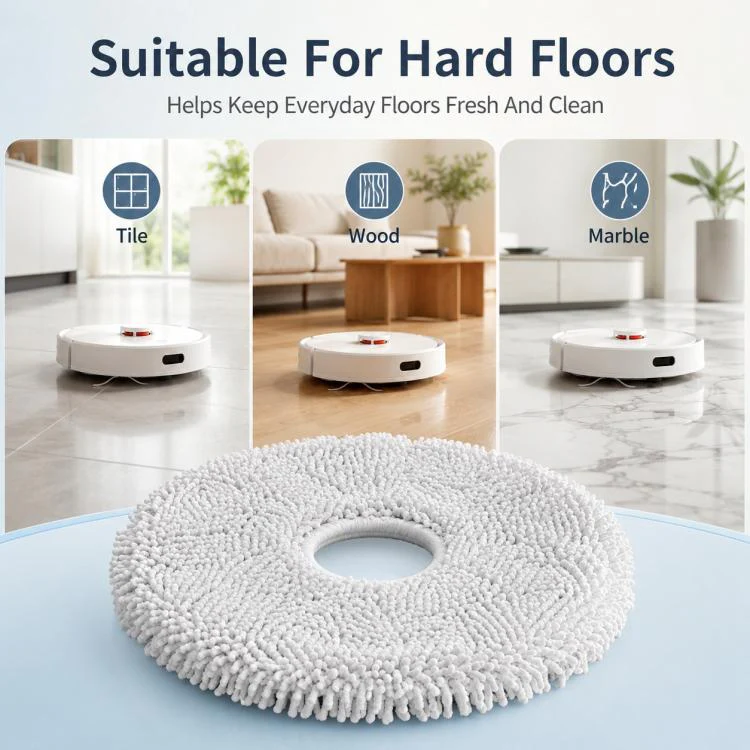 For Xiaomi Robot Vacuum X10 Plus / X20 Plus / S20 / S20 Plus / S10 / S10 Plus / S10 Pro Replacement Parts, Thick Striped Mop Pad - Image 8