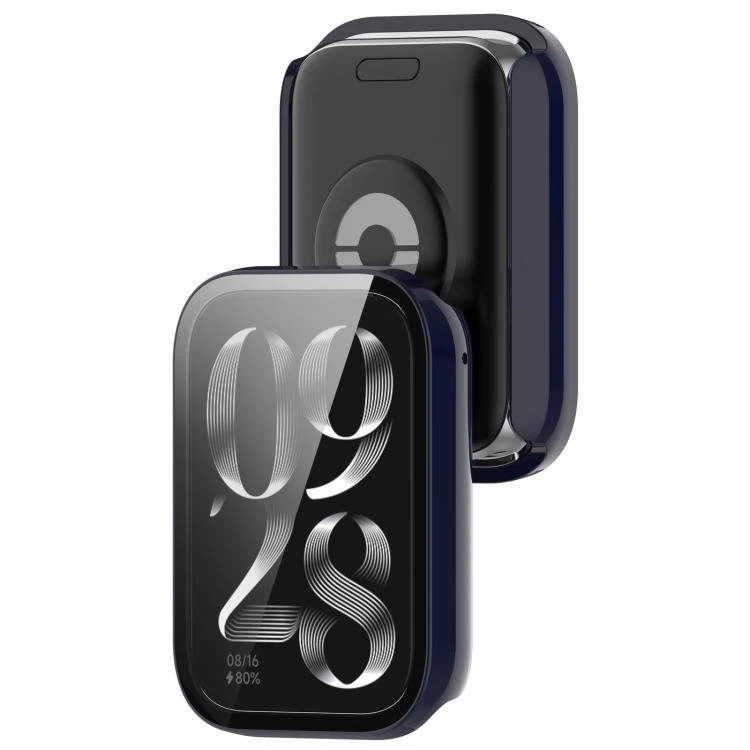 For Xiaomi Smart Band 10 Pro Ceramic Tempered Film Integrated PC Watch Protective Case(Ink Blue) - Image 3