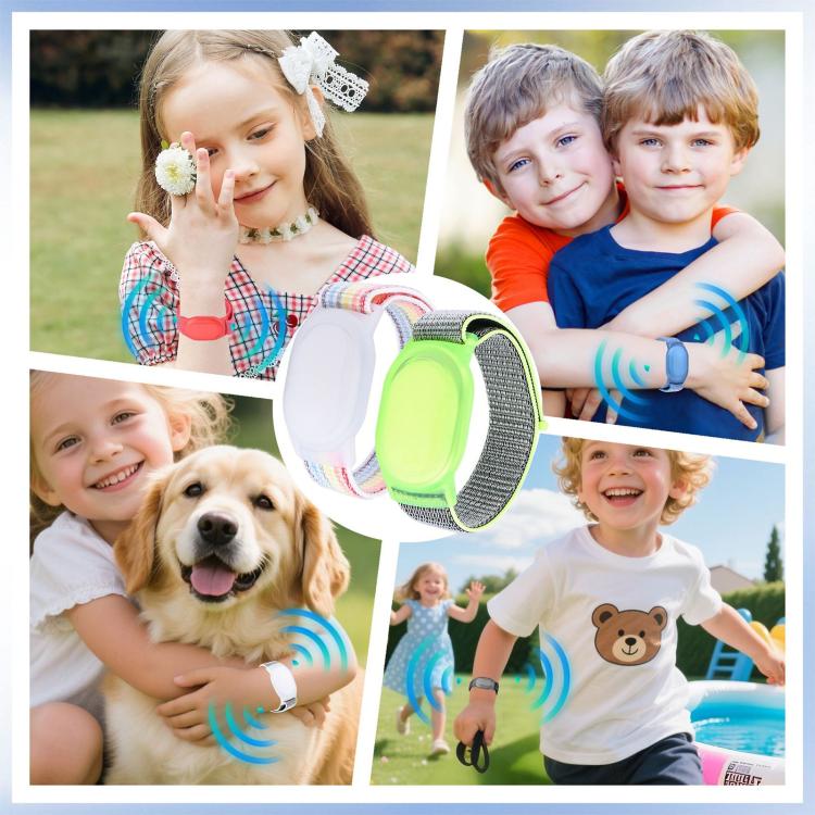 For Xiaomi Tag Kids Anti-lost Nylon Wristband Protective Case(Black) - Image 8