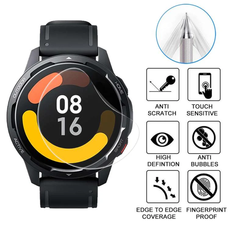 For Xiaomi Watch Color 2 5pcs xDfind Soft Hydrogel Film Full Cover Watch Front Protector - Image 3