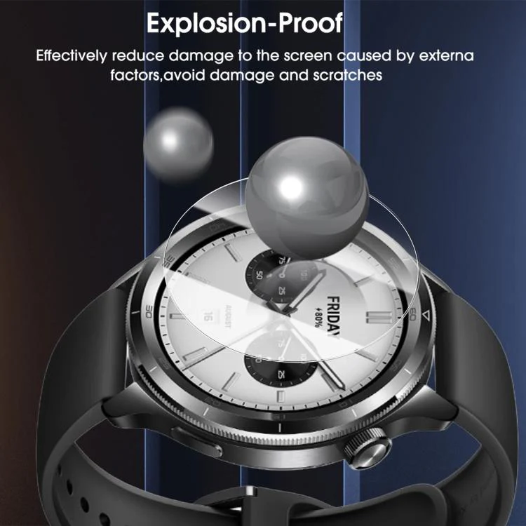 For Xiaomi Watch S5 46mm Full-Screen Anti-Fingerprint HD Positioning Easy Installation Watch Tempered Glass Film - Image 7